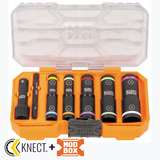Flip Impack Socket Set, KNECT Flip-10, Metric, 8 Pcs redirect to product page
